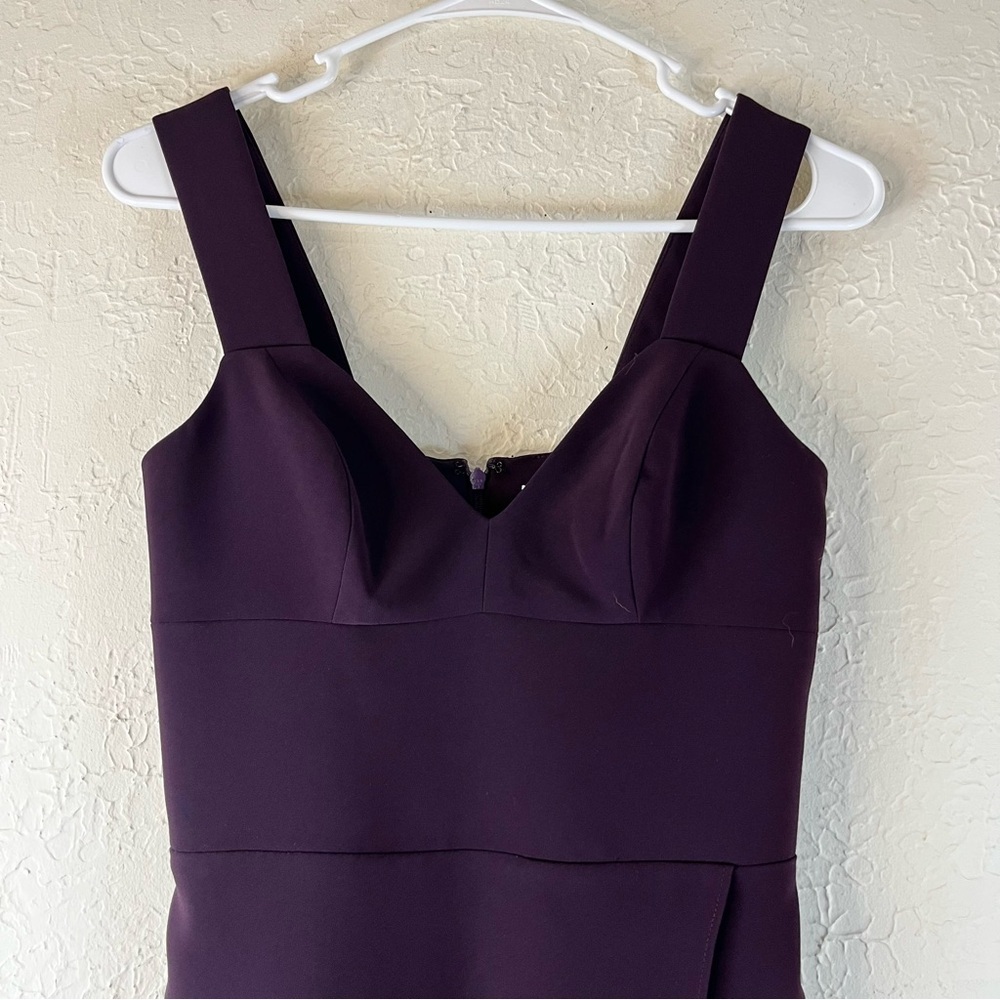 Amanda Uprichard Primrose Mini Dress in Black Cherry - Picture 4 of 13